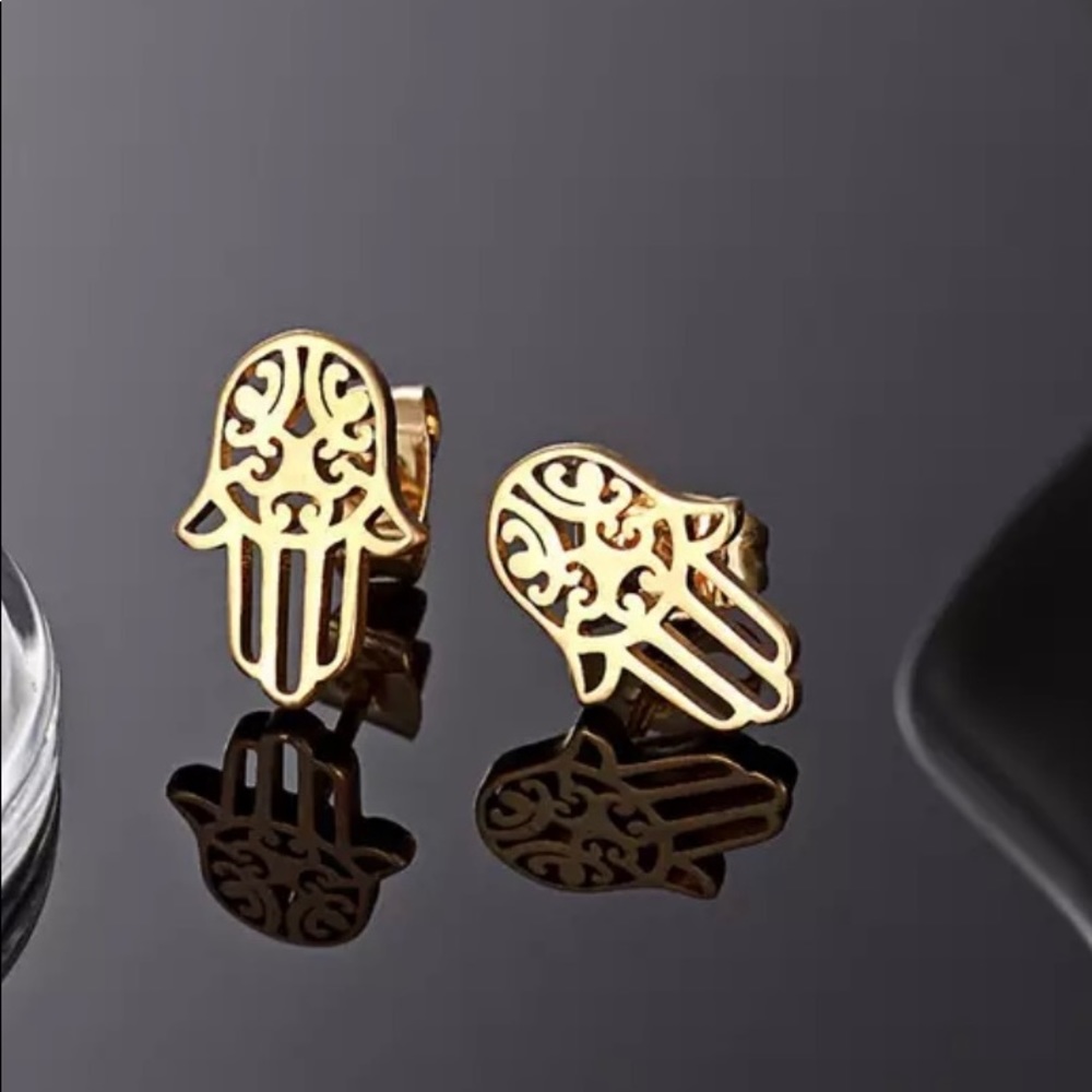 OFFERS WELCOME 
 hamsa, Aka Hand of Miriam/ Hand of Fatima/ Khamsa earrings
